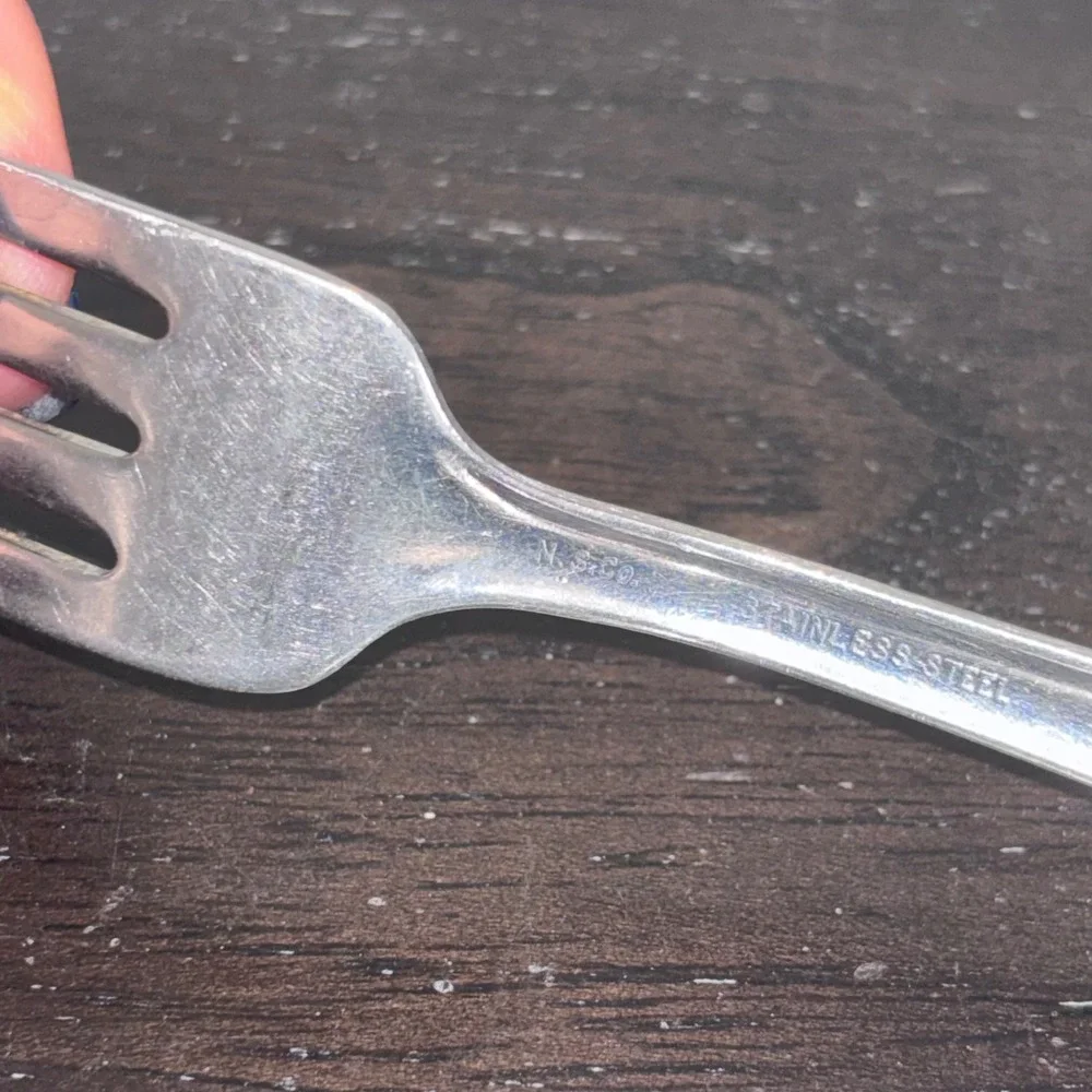 NS Co‎ 18-8 Stainless Steel Flatware Set | NST23 | 4pc 2 Forks 2 Spoons